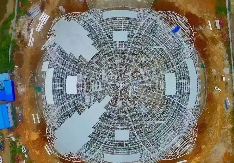 包头体育馆网架
